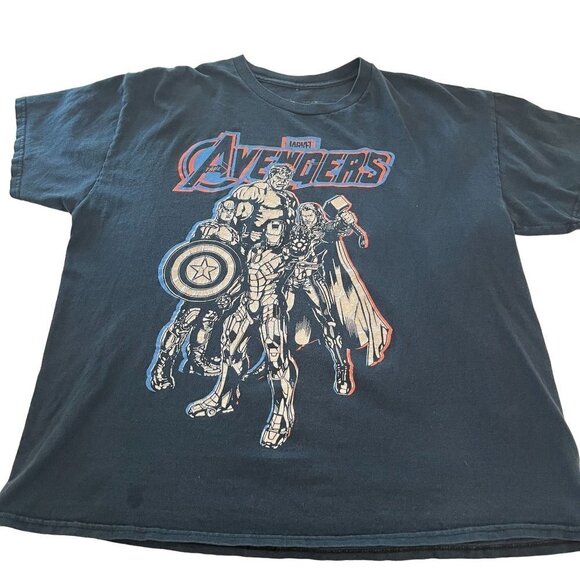 Marvel Unisex Avengers T-Shirt Size XL Graphic Tee Short Sleeve Crew - Picture 6 of 6